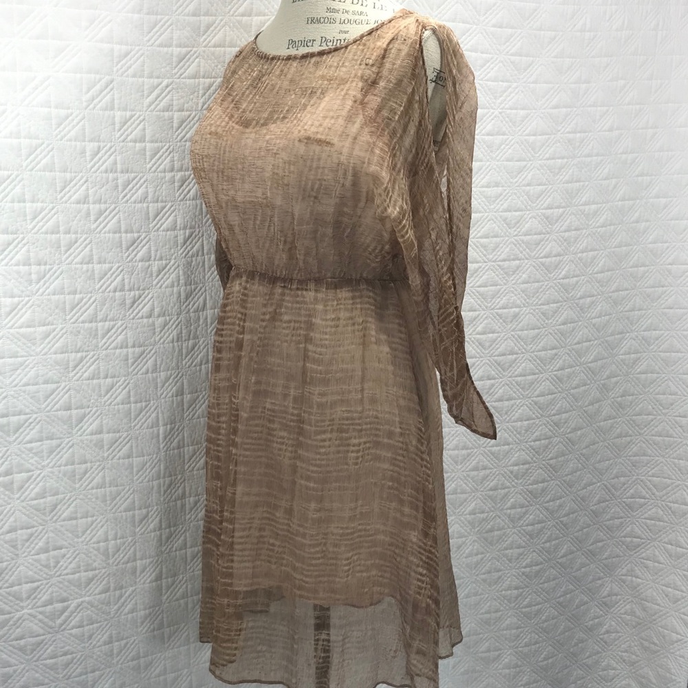 Alice & Olivia sheer dress with slip silk blend M
